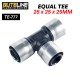 Buteline Fittings Equal Tee 25MM x 25MM x 25MM (PE) TE-777 Buteline Fittings Equal Tee 25MM x 25MM x 25MM (PE) TE-777