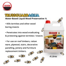 Solignum Trussguard Aqua Water-Based Liquid Wood Preservative 4L