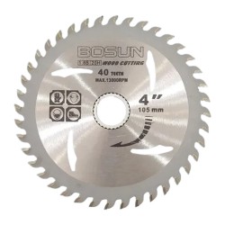 Bosun TCT Circular Saw Blade Wood Cutting Disc 4" 105MM (D) x 40T x 2MM (T) x 20MM (BD)