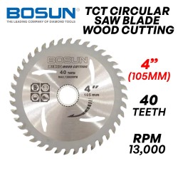 Bosun TCT Circular Saw Blade Wood Cutting Disc 4" 105MM (D) x 40T x 2MM (T) x 20MM (BD)