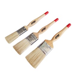 Besi & Logam #SB760-3P (1", 1 1/2", 2") Paint Brush Set (50% Synthetic Filament) Hardwood Handle (3 PCS/SET)