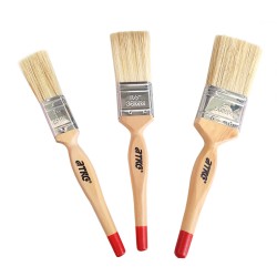 Besi & Logam #SB760-3P (1", 1 1/2", 2") Paint Brush Set (50% Synthetic Filament) Hardwood Handle (3 PCS/SET)