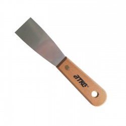 Besi & Logam #PK015 Scraper Putty Knife with Wooden Handle 1 1/2"