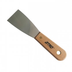 Besi & Logam #PK020 Scraper Putty Knife with Wooden Handle 2"