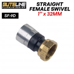 Buteline Fittings Straight Female Swivel 32MM x 1" (PE) SF-9D