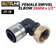 Buteline Fittings Female Swivel Elbow 25MM x 1/2" (PE) EF-7B Buteline Fittings Female Swivel Elbow 25MM x 1/2" (PE) EF-7B