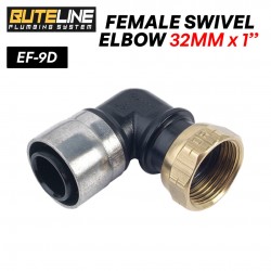 Buteline Fittings Female Swivel Elbow 32MM x 1" (PE) EF-9D
