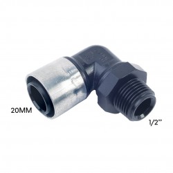 Buteline Fittings Male Bend Elbow 20MM x 1/2" (PE) EM-6B