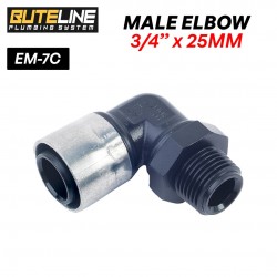 Buteline Fittings Male Bend Elbow 25MM x 3/4" (PE) EM-7C