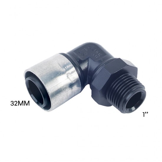 Buteline Fittings Male Bend Elbow 32MM x 1" (PE) EM-9D Buteline Fittings Male Bend Elbow 32MM x 1" (PE) EM-9D