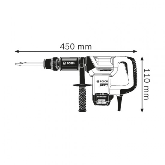 BOSCH GSH 500 (GEN 2) Demolition Hammer with 17mm Hex Professional 1100W (06113386L0)