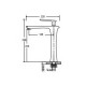 Aimer AMFC-6551 Basin Pillar Cold Tap (Satin Nikel)