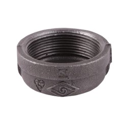 Black Malleable Iron Steam Pipe Fittings Caps 3"