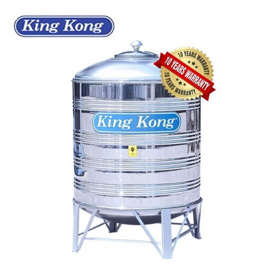King Kong KR200 Vertical Round Bottom With Stand Stainless Steel Water Tank 900L/200G King Kong KR200 Vertical Round Bottom With Stand Stainless Steel Water Tank 900L/200G