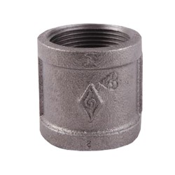 Black Malleable Iron Steam Pipe Fittings Socket 1"