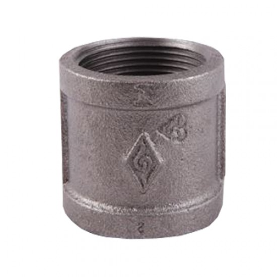 Black Malleable Iron Steam Pipe Fittings Socket 1 1/4"