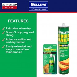 Selleys Liquid Nails High Strength Construction Adhesive 75g/320g