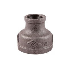 Black Malleable Iron Steam Pipe Fittings Reducing Socket 1 1/4" x 1/2"