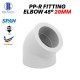 Bina Plastic PP-R Fittings Elbow 45° 20MM (1PC) Bina Plastic PP-R Fittings Elbow 45° 20MM (1PC)