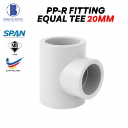 Bina Plastic PP-R Fittings Equal Tee 20MM / 25MM / 32MM (1PC)
