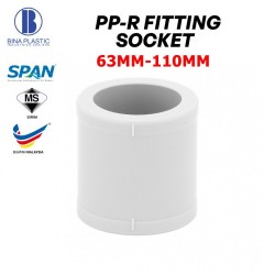 Bina Plastic PP-R Fittings Socket 63MM-110MM (1PC)