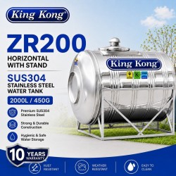 King Kong ZR200 Horizontal With Stand Stainless Steel Water Tank 2000L/450G