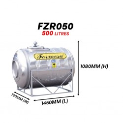Formosa FZR050 Horizontal With Stand SUS 316 Stainless Steel Water Tank 500L/110G