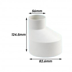 Bina Plastic UPVC Fittings Reducing Socket (Level Invert Reducer) 3" x 2" (82MMx50MM)