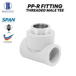 Bina Plastic PP-R Fittings Threaded Male Tee (1PC)