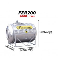 Formosa FZR200 Horizontal With Stand SUS 316 Stainless Steel Water Tank 2000L/450G