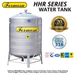 Formosa FHHR300 Vertical Round Bottom With Stand Stainless Steel Water Tank 3000L/670G