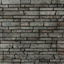 Suzuka Kastone Classic Ledge Stone PS-2006 Flat Brick [12PCS/BOX]