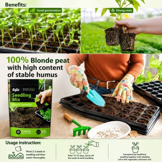 Baba Smart Grow Seedling Mix Soil 3L Baba Smart Grow Seedling Mix Soil 3L