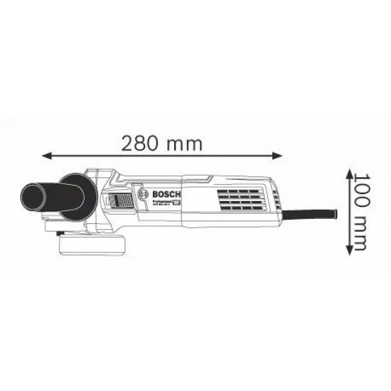 BOSCH GWS 900-100 Angle Grinder Professional 4'' 900W With Handle (06013960L0)