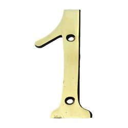 Sterling Tools Solid Brass 4" House Number #1