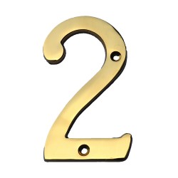 Sterling Tools Solid Brass 4" House Number #2