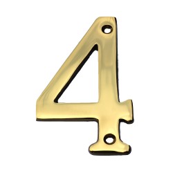 Sterling Tools Solid Brass 4" House Number #4