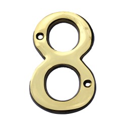 Sterling Tools Solid Brass 4" House Number #8