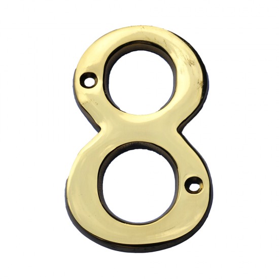 Sterling Tools Solid Brass 4" House Number #8 Sterling Tools Solid Brass 4" House Number #8