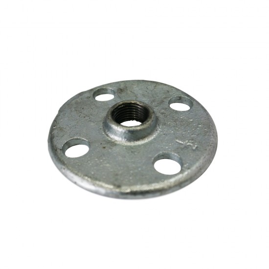Galvanized Iron (GI) Fittings Round Flange with or without Holes 1/2"