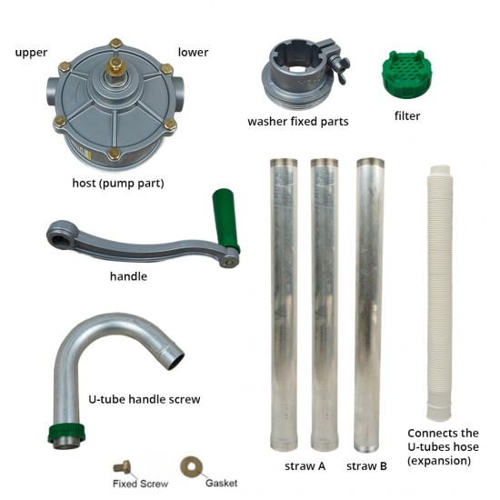 Hitz HRP3225 Hand Operated Aluminium Rotary Pump