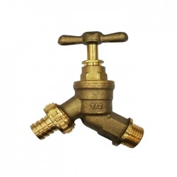 City Brass Garden Tap 1/2" with Hose Nozzle