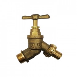 City Brass Garden Tap 1/2" with Hose Nozzle