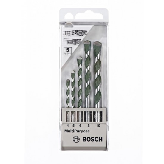 Bosch #2608680798 Multi-Material Multi-Purpose Drill Bits Sets  (5PCS/SET)