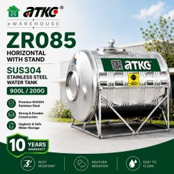 ATKC ZR085 Horizontal With Stand SUS304 Stainless Steel Water Tank 900L/200G