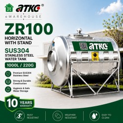 ATKC ZR100 Horizontal With Stand SUS304 Stainless Steel Water Tank 1000L/220G