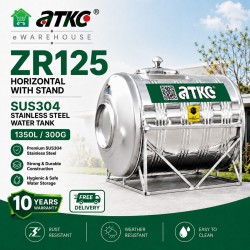 ATKC ZR125 Horizontal With Stand SUS304 Stainless Steel Water Tank 1350L/300G