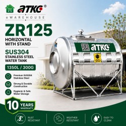 ATKC ZR125 Horizontal With Stand SUS304 Stainless Steel Water Tank 1350L/300G