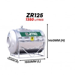 ATKC ZR125 Horizontal With Stand SUS304 Stainless Steel Water Tank 1350L/300G