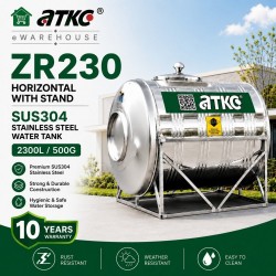ATKC ZR230 Horizontal With Stand SUS304 Stainless Steel Water Tank 2300L/500G
